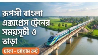 রূপসী বাংলা এক্সপ্রেস ট্রেনের সময়সূচী ও ভাড়া