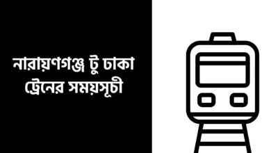 নারায়ণগঞ্জ টু ঢাকা ট্রেনের সময়সূচী