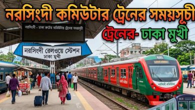 নরসিংদী কমিউটার ট্রেনের সময়সূচী