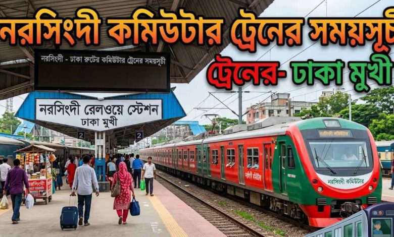 নরসিংদী কমিউটার ট্রেনের সময়সূচী